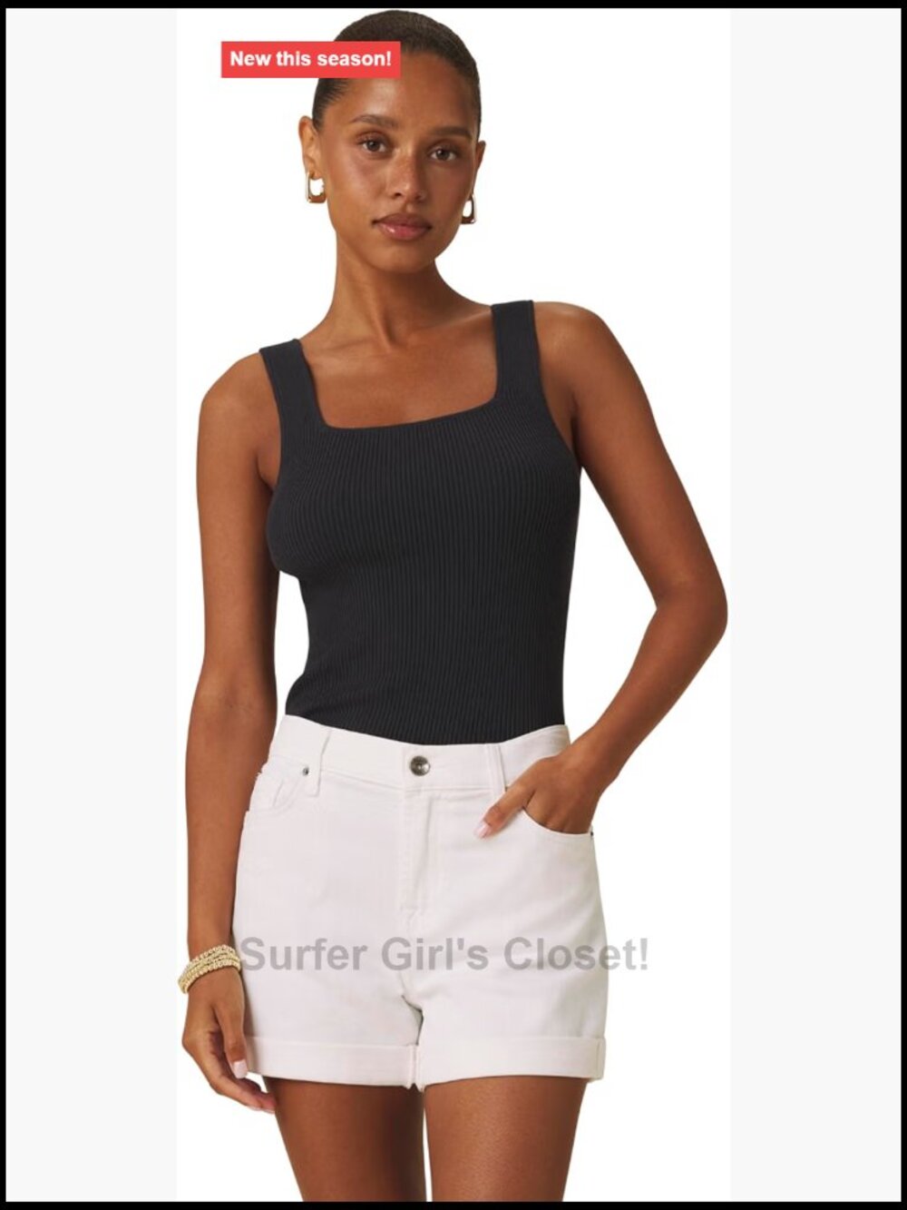 Sweater Knit Tank Top Sleeveless Viscose Blend Pullover